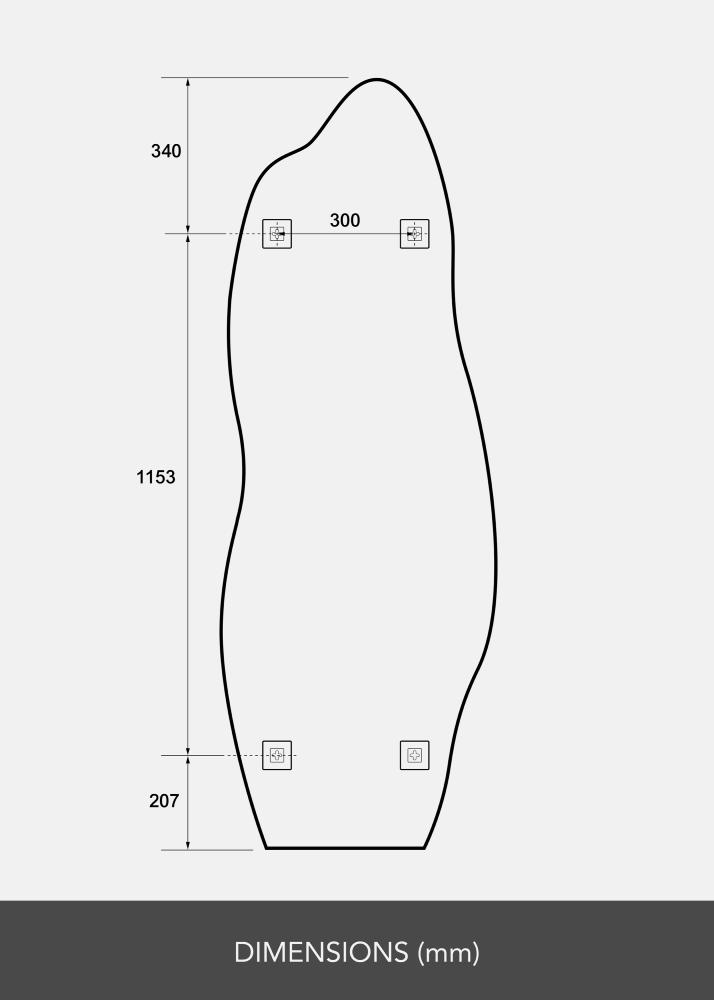Miroir Echo 60x170 cm