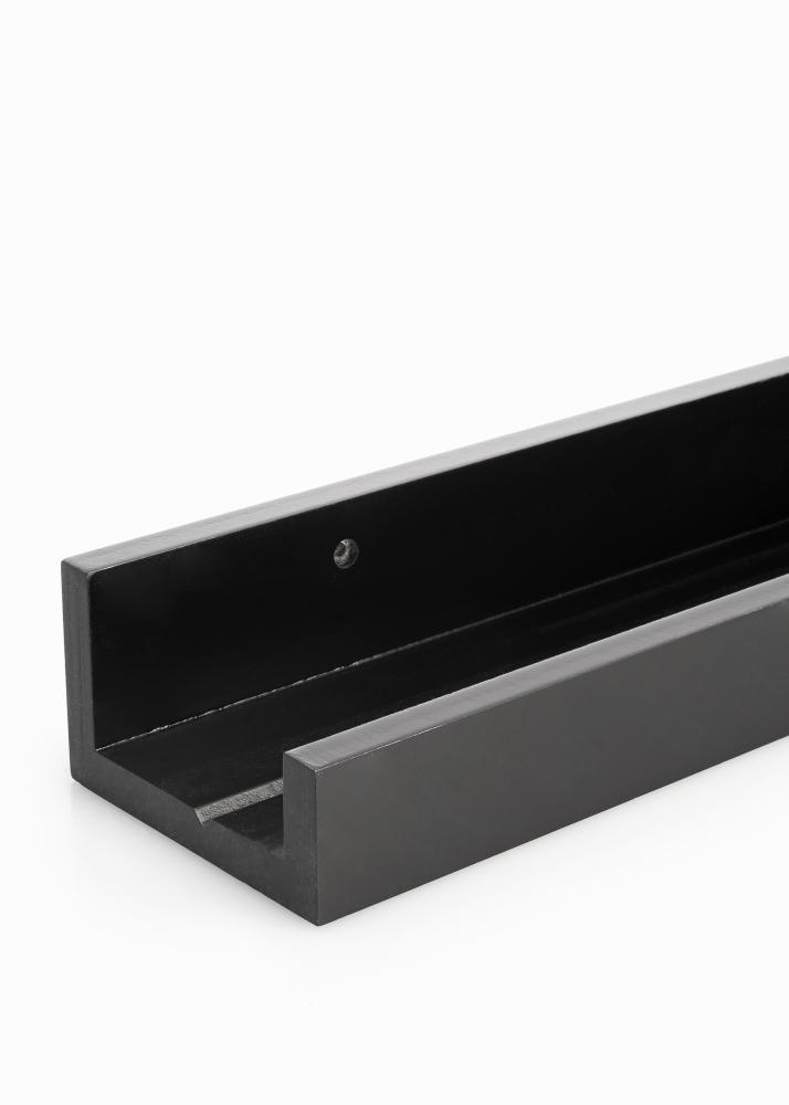 KAILA Étagère Murale Noire 140 cm