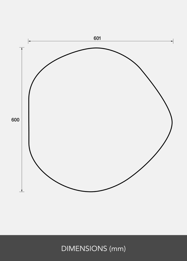 Miroir Crystal Clear 60x60 cm