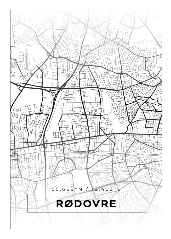 Map - Rødovre - White