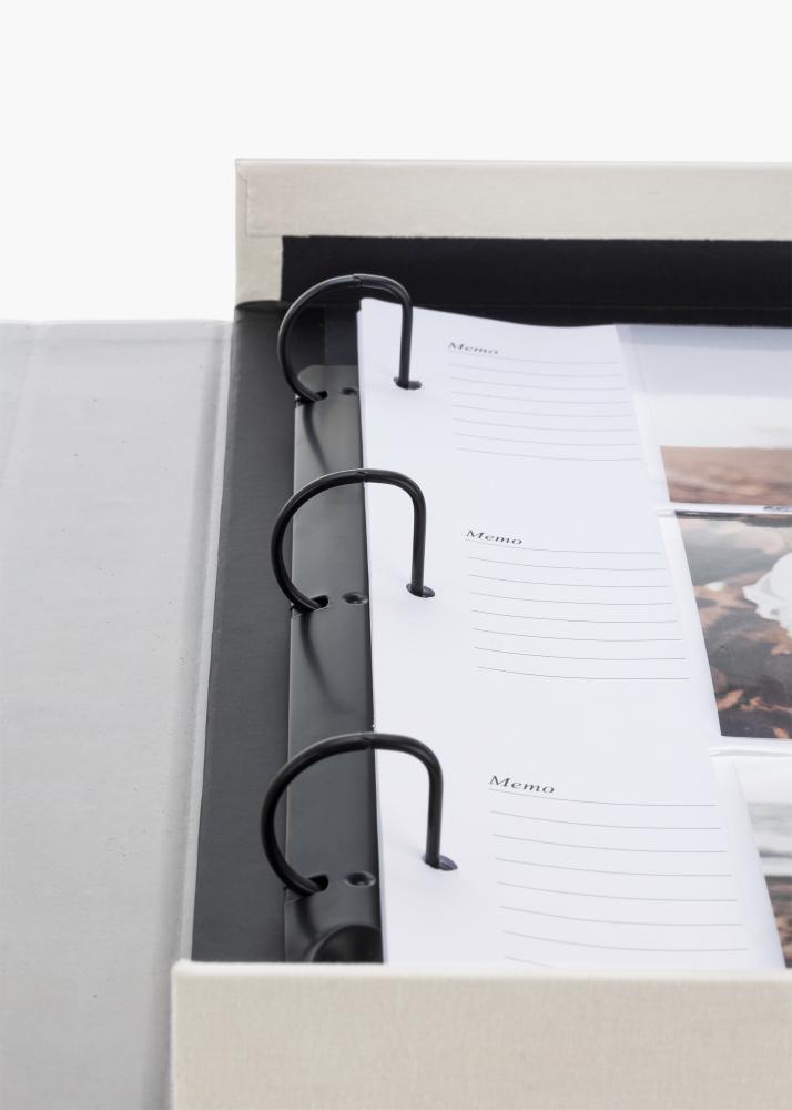 KAILA MEMORIES Warm Grey XL - Coffee Table Photo Album - 60 images en 10x15 cm