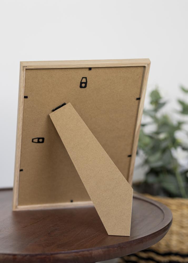 Cadre chêne étroit Acrylique 15x21 cm (A5)