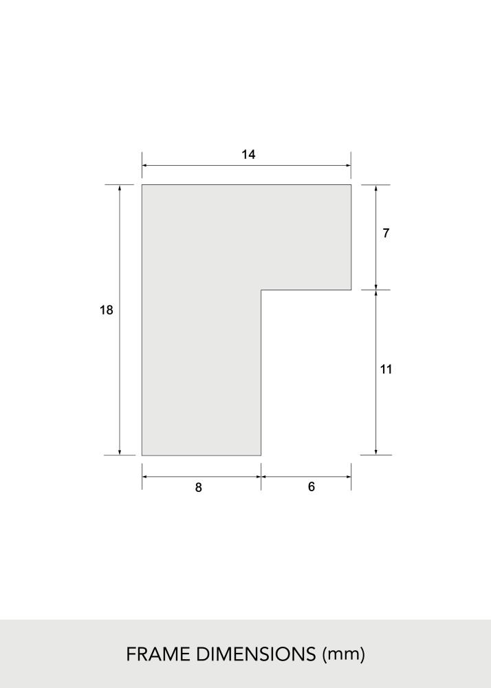 Cadre Chêne massif Verre acrylique 21x29,7 cm (A4)