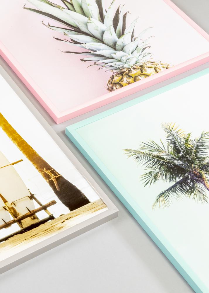 Cadre New Lifestyle Rose 42x59,4 cm (A2) - Passe-partout Blanc 25x38 cm