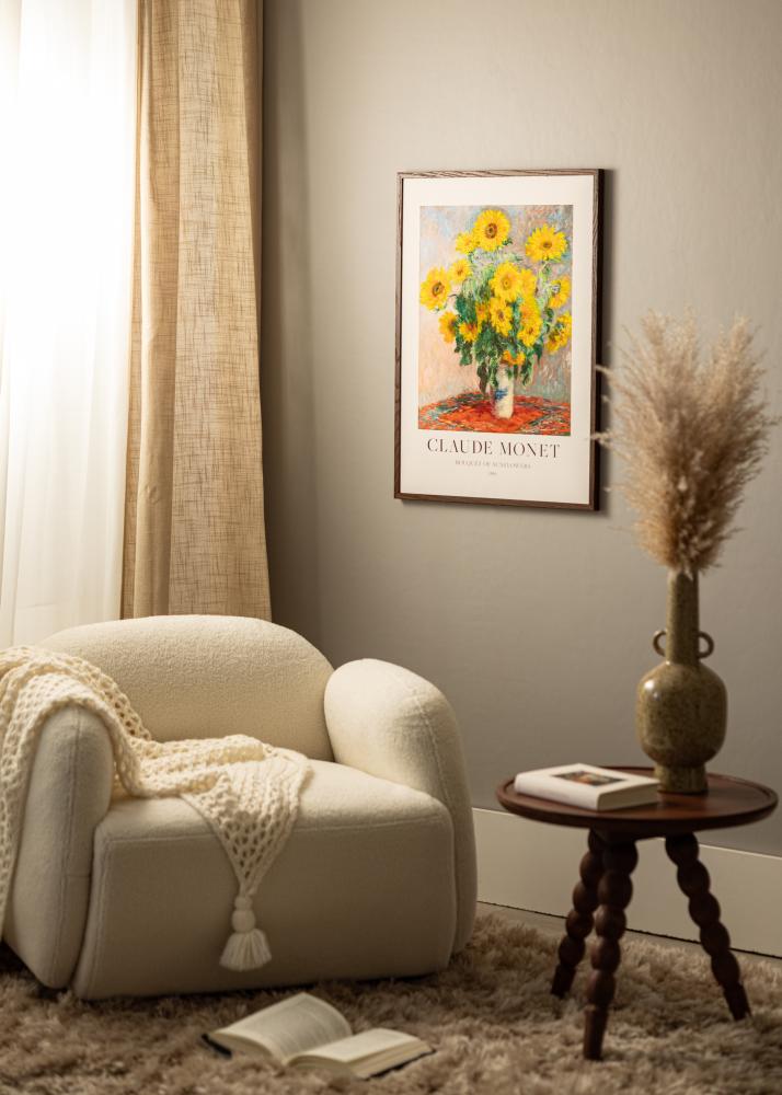 Massive Oak Verre acrylique Dark Painted 42x59,4 cm (A2)