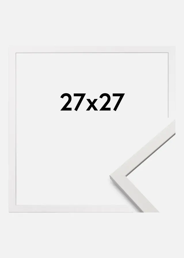 Cadre Edsbyn Verre Acrylique Blanc 27x27 cm