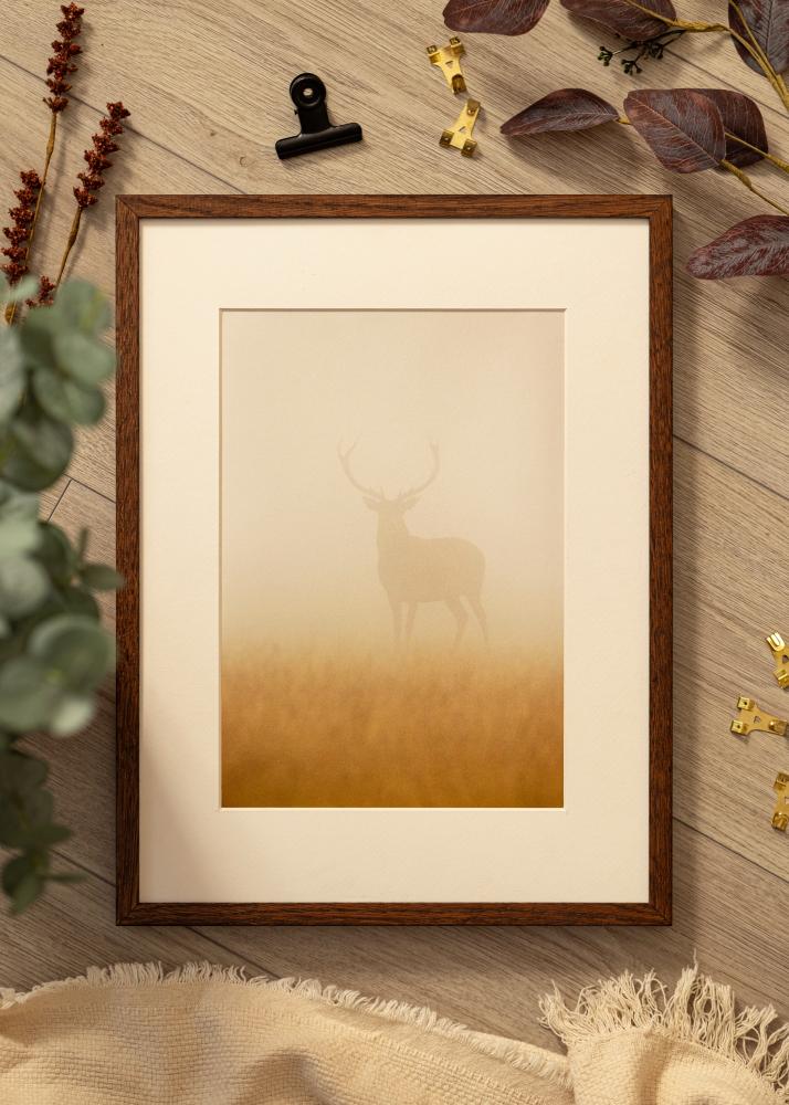 Massive Oak Verre acrylique Dark Painted 42x59,4 cm (A2)