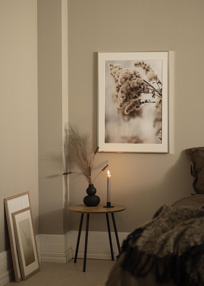 Cadre Aluminium Verre Acrylique Brillant Argent 21x29,7 cm (A4)