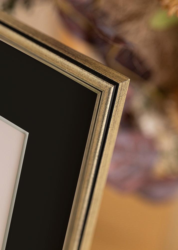 Cadre Horndal Argent 24x30 cm - Passe-partout Noir 18x24 cm