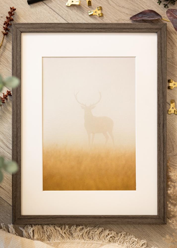 Cadre Hermes Verre acrylique Grey Oak 50x65 cm