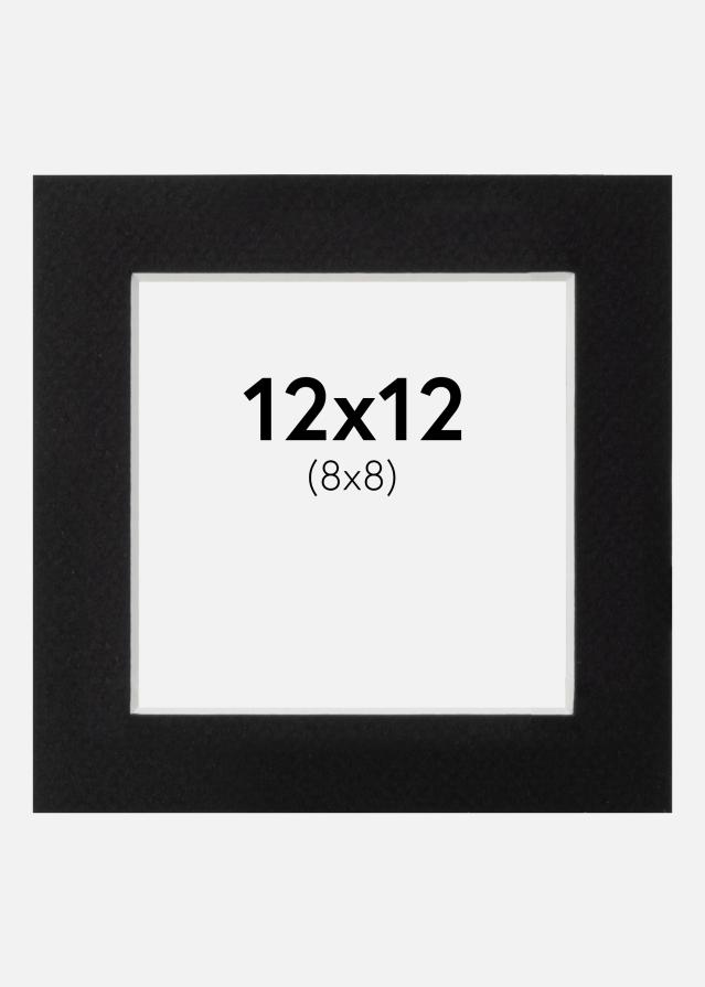 Passe-partout Canson Noir (noyau blanc) 12x12 cm (8x8)