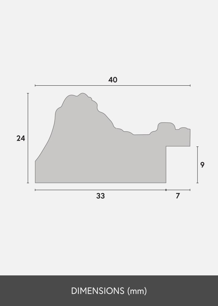 Cadre Ornate Verre acrylique Or 59,4x84,1 cm (A1)