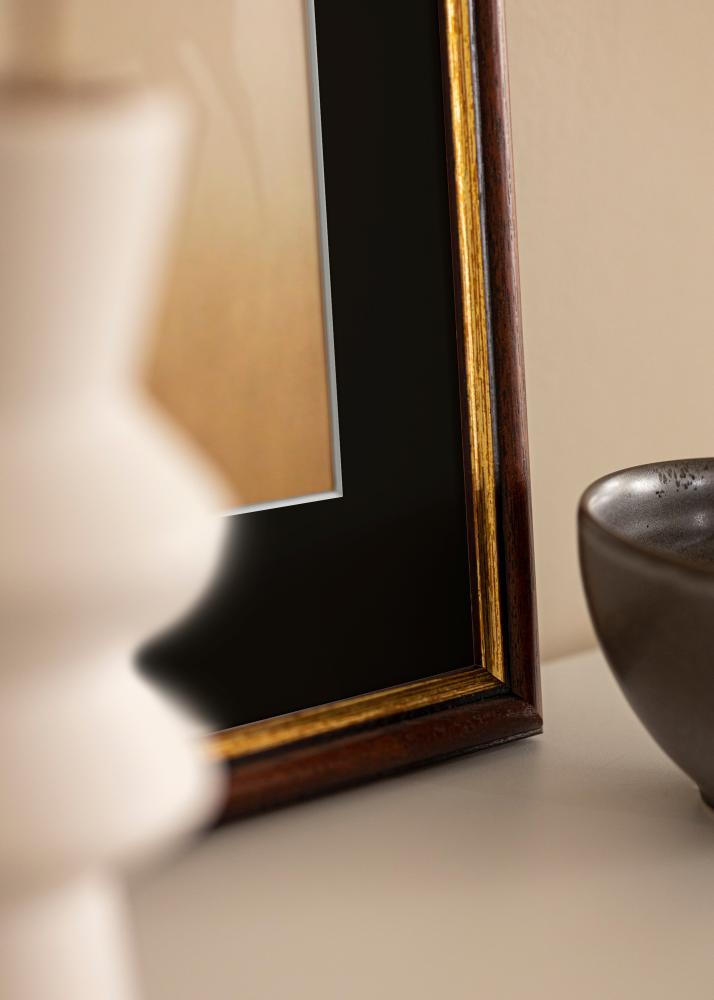 Cadre Siljan Brun 60x60 cm - Passe-partout Noir 50x50 cm