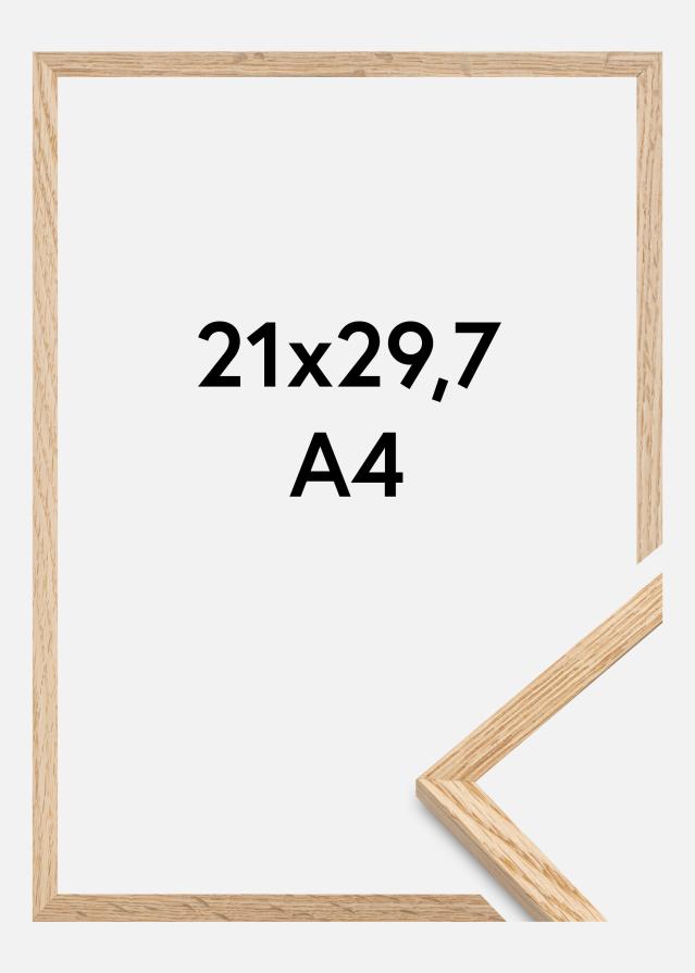 Cadre Mince Chêne Verre Acrylique 21x29,7 cm (A4)