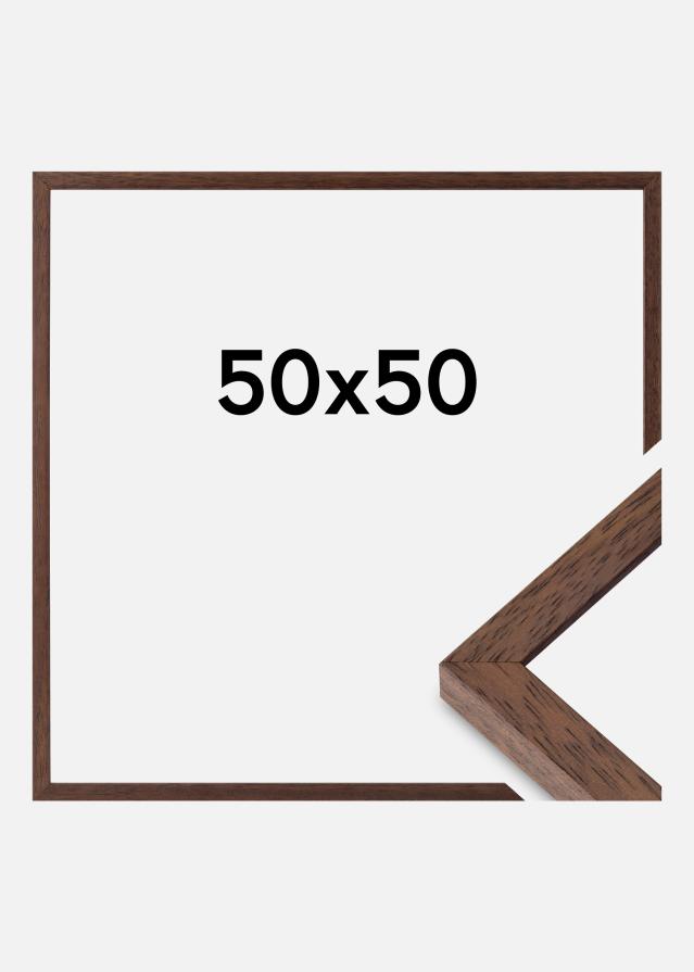 Cadre Ares Verre acrylique Teck 50x50 cm