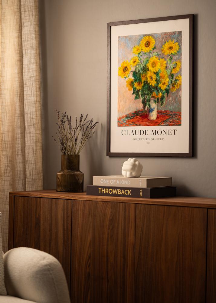 Cadre Deco Verre acrylique Noyer 13x18 cm