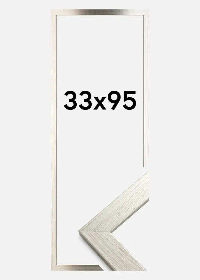 Cadre Silver Wood 33x95 cm
