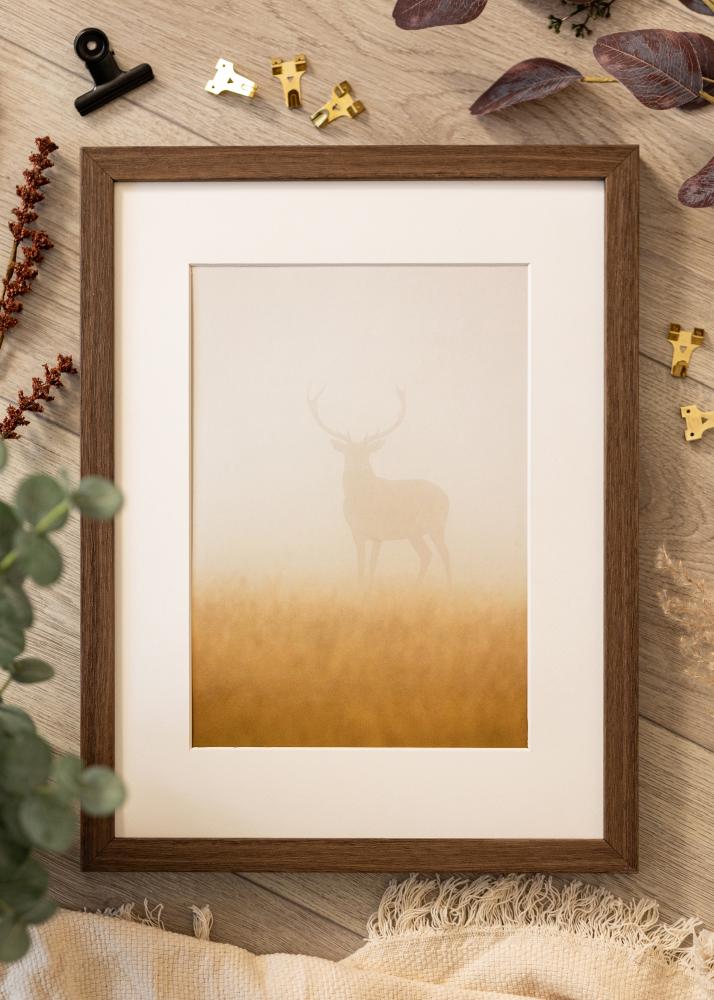 Cadre Hermes Verre acrylique Noyer 28x35 cm