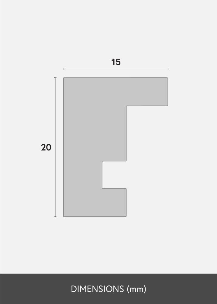 Cadre Ares Verre acrylique Burr Walnut 29,7x42 cm (A3)