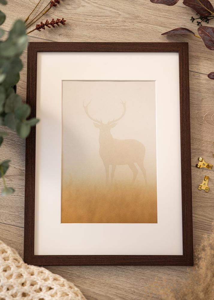 Cadre Deco Verre acrylique Noyer 13x18 cm