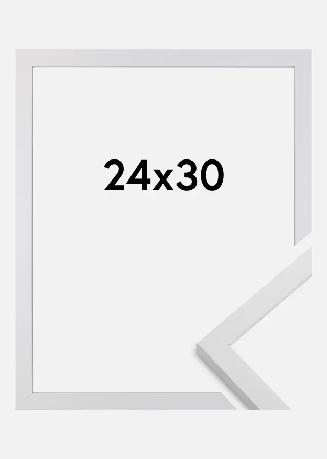 Cadre Trendy Verre Acrylique Blanc 24x30 cm