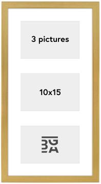 Edsbyn Cadre collage XVI Or - 3 images (10x15 cm)