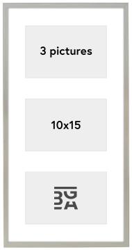 Edsbyn Cadre collage XV Argent - 3 images (10x15 cm)