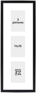 Edsbyn Cadre collage V Noir - 3 images (11x15 cm)