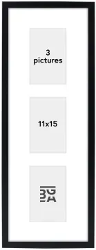 Edsbyn Cadre collage V Noir - 3 images (11x15 cm)