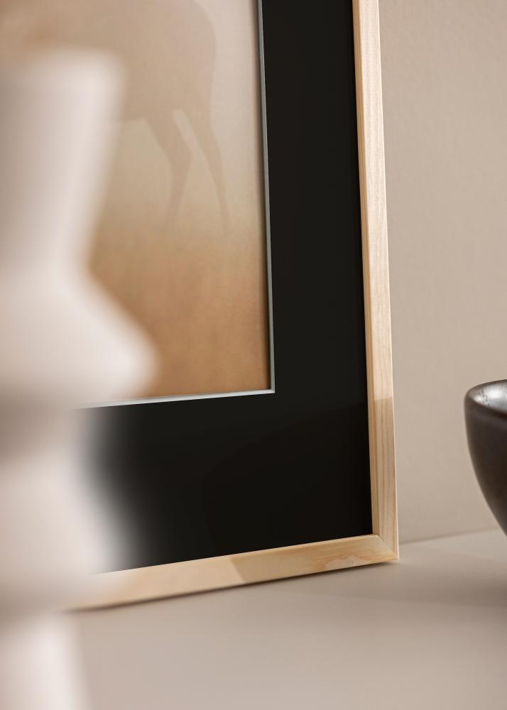 Cadre Galant Pin 50x60 cm - Passe-partout Noir 14x18 pouces