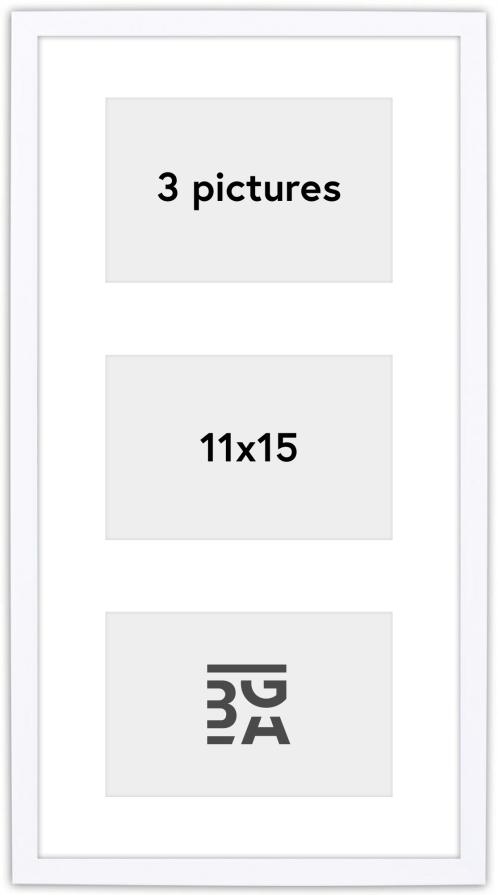 Edsbyn Cadre collage XVIII Blanc - 3 images (11x15 cm)