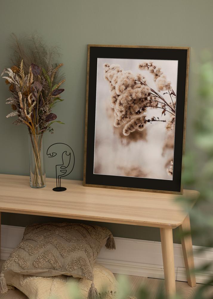 Cadre Galant Or 40x50 cm - Passe-partout Noir 12x16 pouces