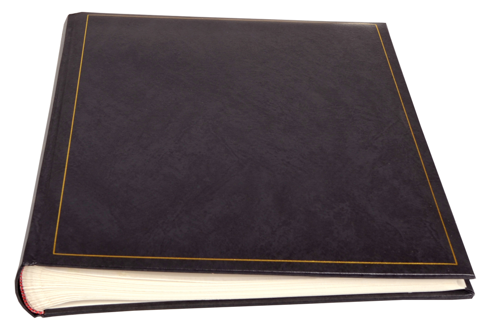 Henzo Basic Line Album photo Noir - 30x36 cm (80 pages blanches / 40 feuilles)