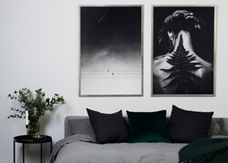 Sublimes cadres en argent en 50x70 cm