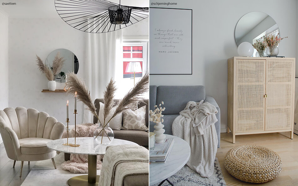 Décoration de salon - naturel et harmonieux